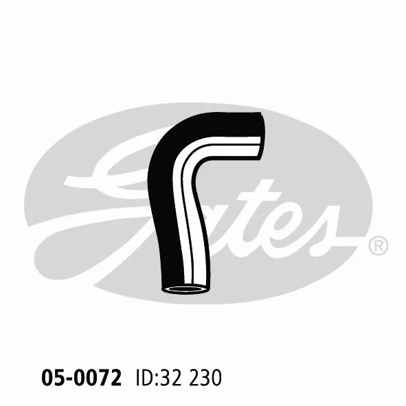 05-0072 Gates Radiator Hose For Chrysler Valiant VC VE VF AP5 AP6 1963-1969