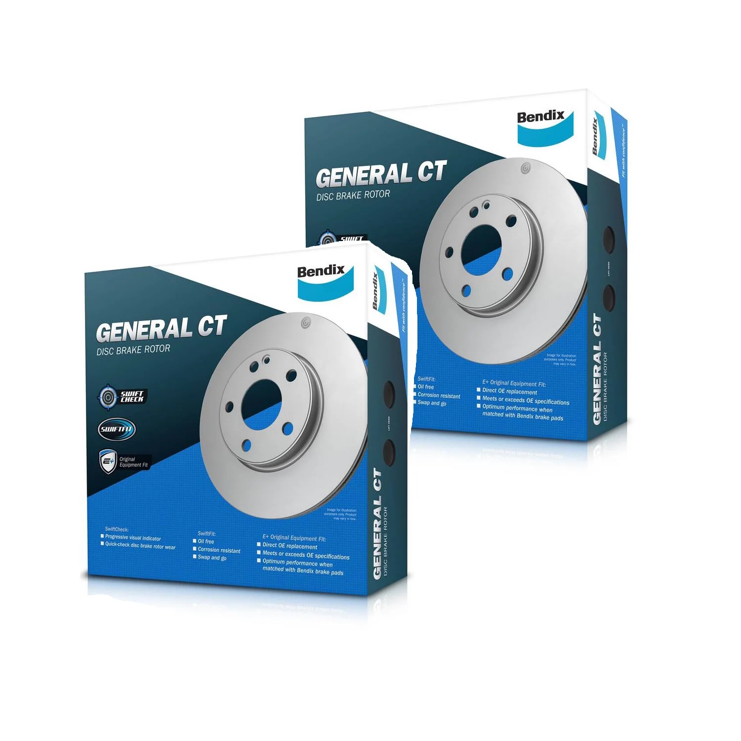 2X Bendix Front Disc Brake Rotors For Toyota Corolla ZZE122 1ZZFE,ZZE123 275mmOD
