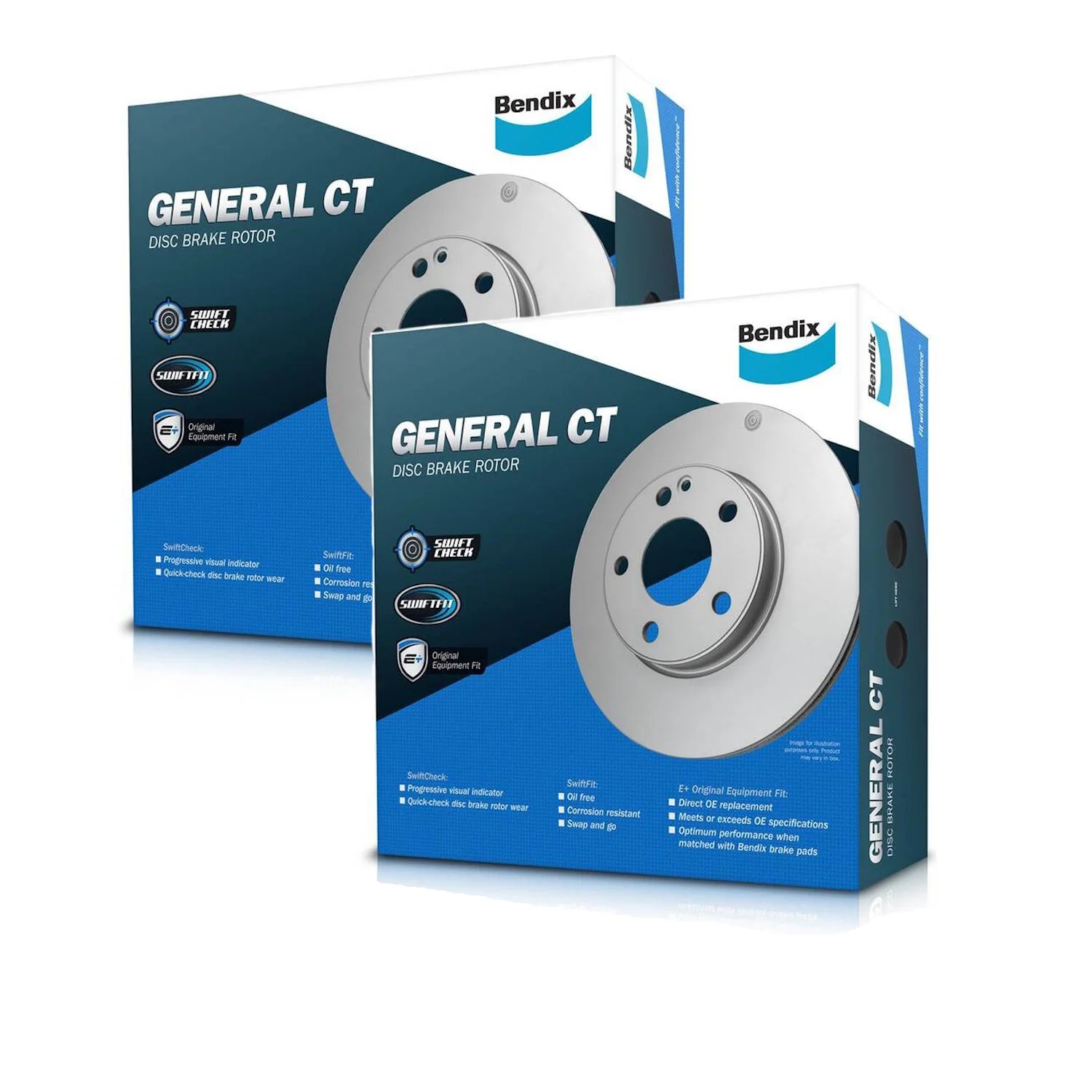 2 x Bendix Front Brake Rotors for Nissan Micra K13 260mm