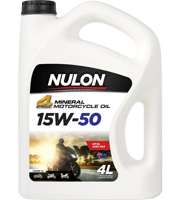 Nulon 4 Stroke Mineral 15W-50 Motorcycle Oil 4 Litres - MC15W50-4