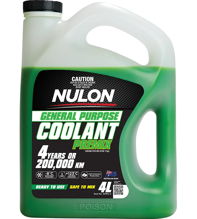 Nulon Green General Purpose Coolant Premix 4 Litres - GPPG-4
