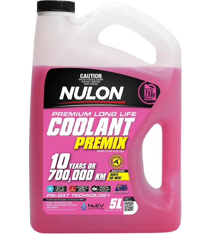 Nulon Pink Premium Long Life Coolant Premix 5 Litres - PLLTU5