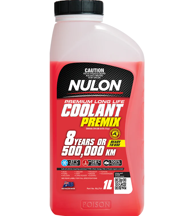 Nulon Red Premium Long Life Coolant Premix 1 Litre - RLLTU1