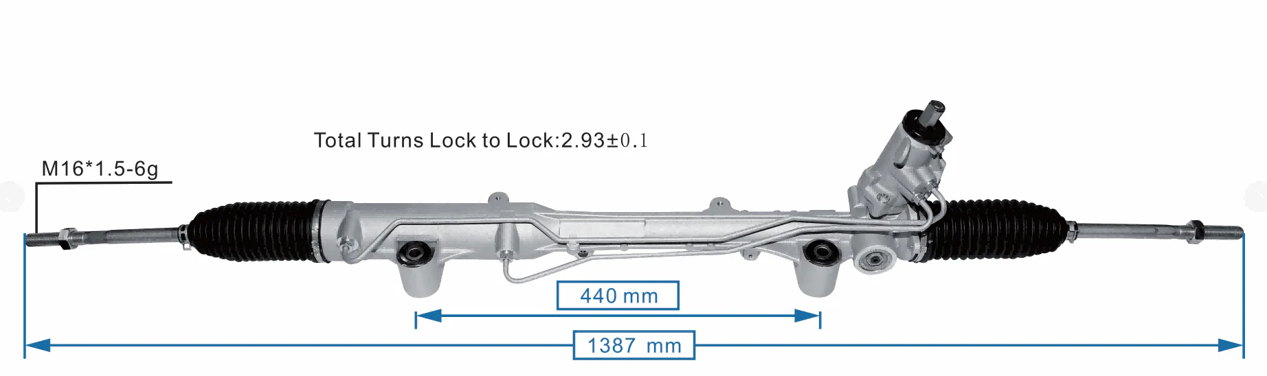 Power Steering Rack for Volkswagen VW Amarok 2H RWD 4WD, Touareg 7L 4WD - Image 4